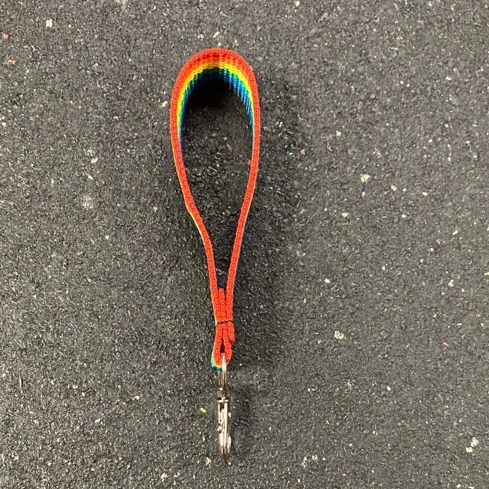 Handmade Rainbow Keychain Wristlet